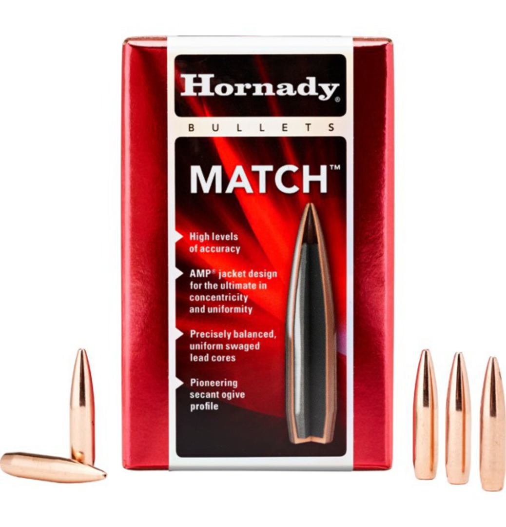 Hornady 30cal 168gr BTHP Match x250 #305016 image 0